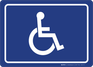 ADA/Handicap Symbol Landscape - Wall Sign