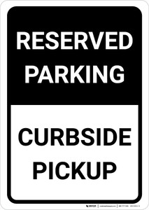 Safety First: Social Distancing Zone with Icon Portrait - Wall Sign