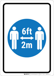 6Ft-2M With Icon Portrait - Wall Sign