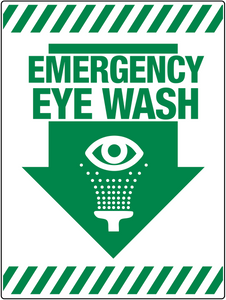 Emergency Eye Wash Wall sign