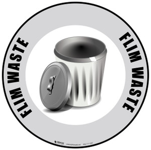 Film Waste Floor Sign
