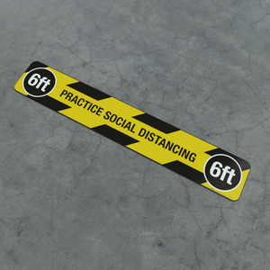 Practice Social Distancing 6Ft - Social Distancing Strip