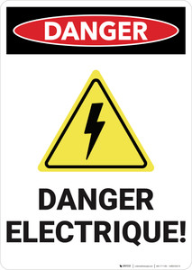 Danger: Danger Electrique - Wall Sign