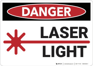 Danger: Laser Light - Wall Sign