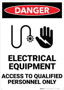 Danger: Electrical Equipment High Voltage - Wall Sign