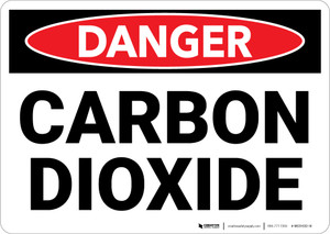 Danger: Carbon Dioxide - Wall Sign