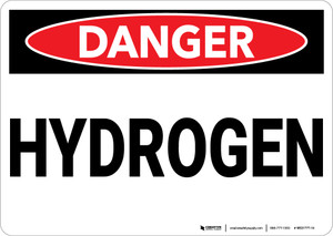 Danger: Hydrogen - Wall Sign