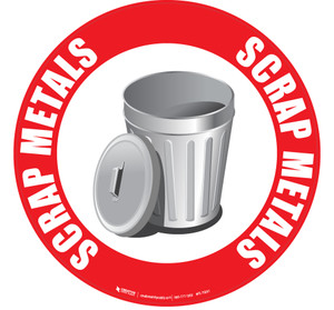 Scrap Metals Floor Sign