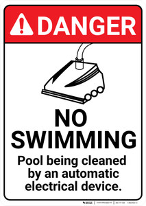 Danger: No Swimming Device - Wall Sign
