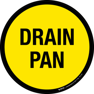 Drain Pan Floor Sign