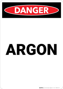 Argon - Portrait Wall Sign