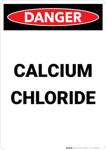 Calcium Chloride - Portrait Wall Sign