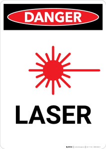 Laser with Graphic - Portrait Wall Sign