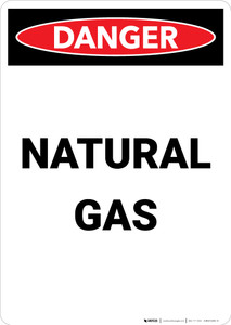 Natural Gas - Portrait Wall Sign