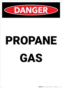 Propane Gas - Portrait Wall Sign