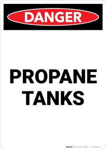 Propane Tanks - Portrait Wall Sign