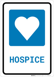 Hospice with Icon Portrait - Wall Sign