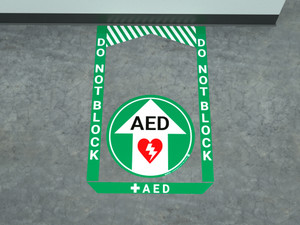 AED - Pre Made Floor Sign Bundle