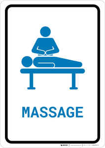 Massage with Icon Portrait v2 - Wall Sign