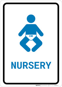 Nursery with Icon Portrait v2 - Wall Sign