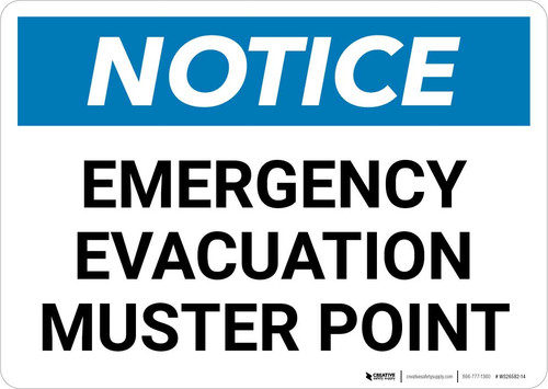 Notice: Emergency Evacuation Muster Point Landscape