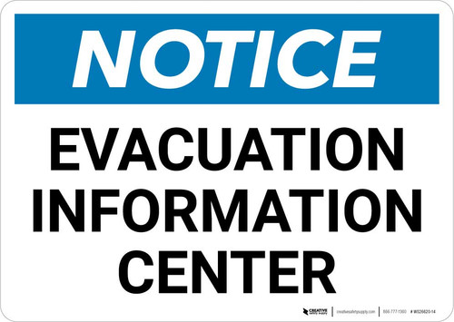 Notice: Evacuation Information Center Landscape