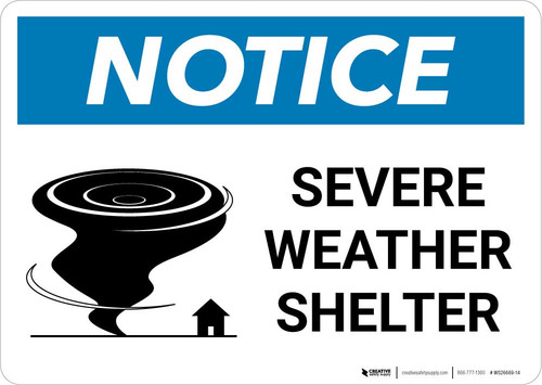 Notice: Severe Weather Shelter Landscape