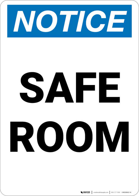 Notice: Safe Room Portrait