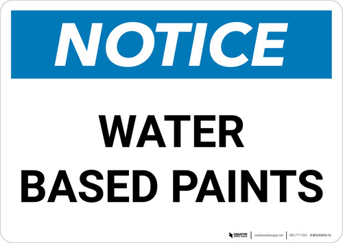 Notice: Water Based Paints Landscape