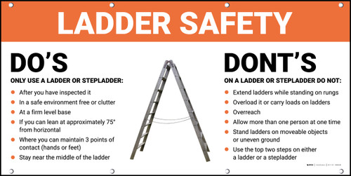 Ladder Safety Do's Dont's Banner