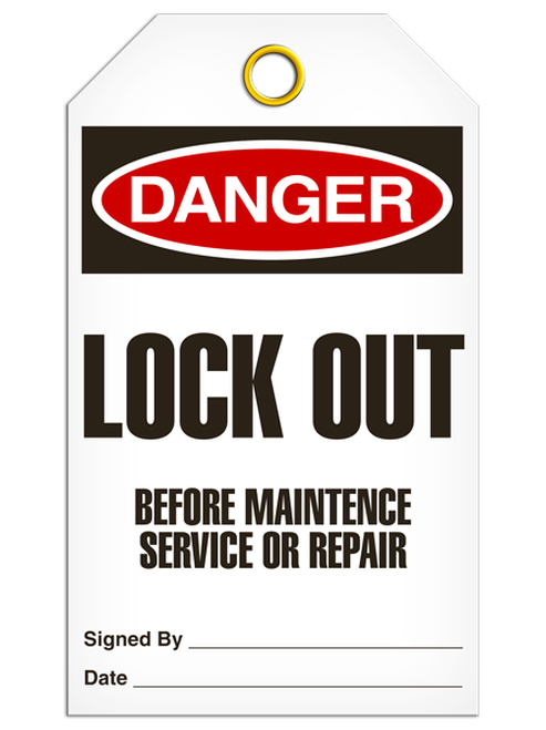 Danger Lock Out BeforeTags