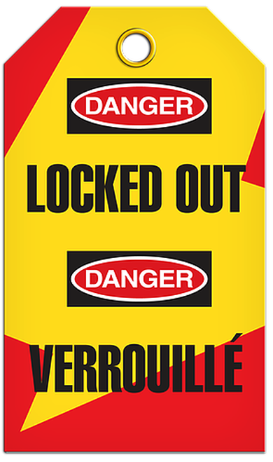 Lockout English/French Locked Tags