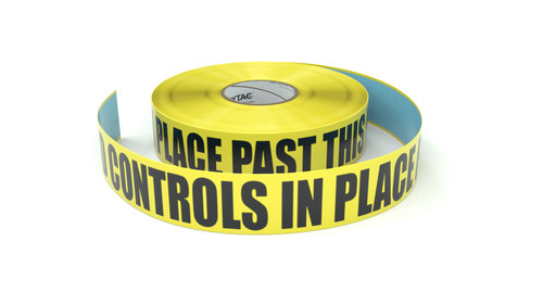 ESD: ESD Controls In Place Past This Line - Inline Printed Floor Marking Tape