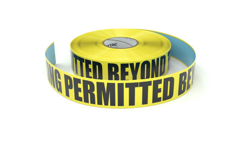 Smoking Permitted Beyond This Point - Inline Printed Floor Marking Tape