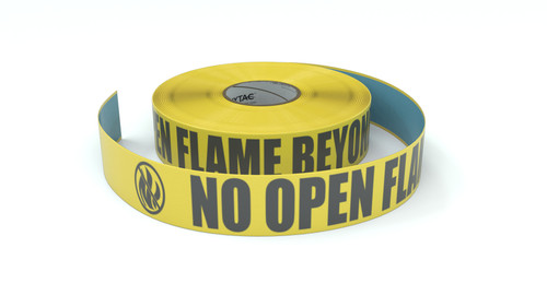 ANSI: No Open Flame Beyond This Point - Inline Printed Floor Marking Tape