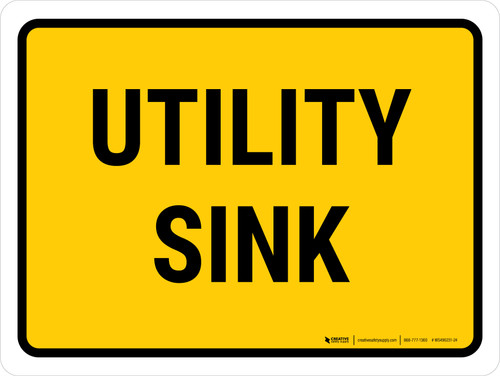 Utility Sink Landscape - Wall Sign