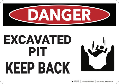 Danger: Do Not Enter Without Wearing Glasses ANSI - Wall Sign