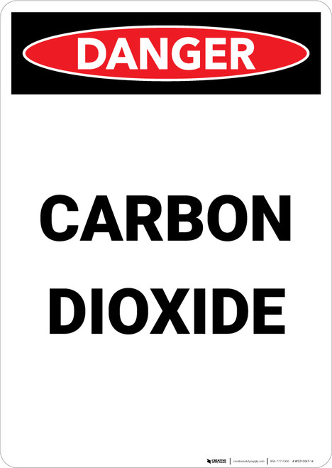 Carbon Dioxide - Portrait Wall Sign