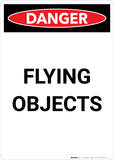 Flying Objects - Portrait Wall Sign