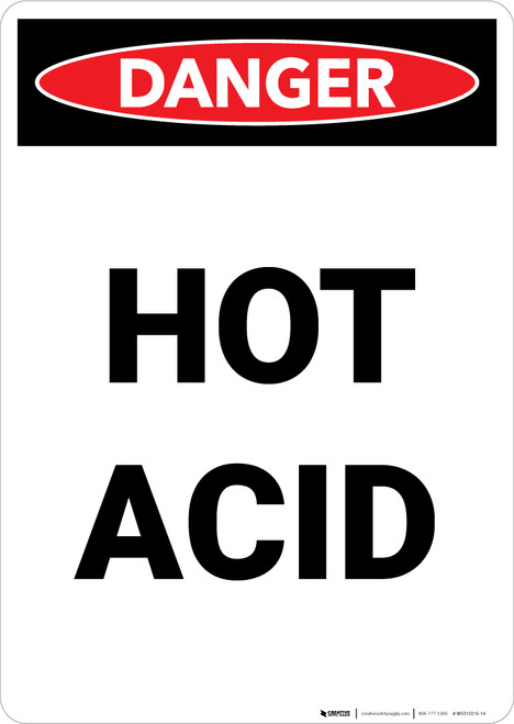 Hot Acid - Portrait Wall Sign