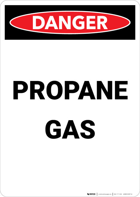 Propane Gas - Portrait Wall Sign