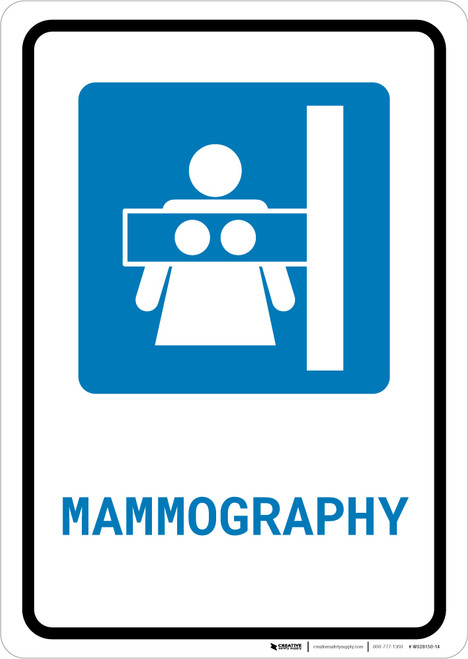 Mammography with Icon Portrait - Wall Sign