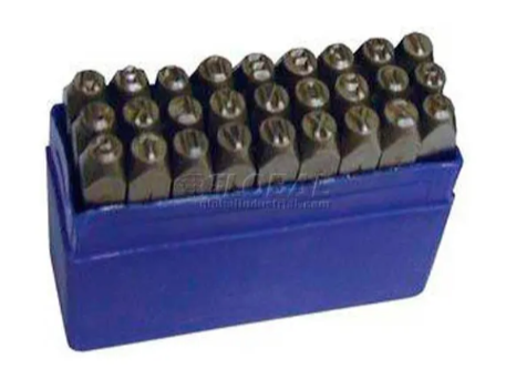 3/8” Import 36 Pc. Valve Tag Letters & Numbers Steel Stamp Set