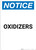 Notice: Oxidizers - Portrait Wall Sign