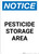 Notice: Pesticide Storage Area - Portrait Wall Sign