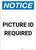 Notice: Picture ID Required - Portrait Wall Sign