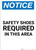 Notice: Safety Shoes Required In This Area - Portrait Wall Sign