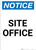 Notice: Site Office - Portrait Wall Sign