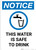 Notice: This Water Safe To Drink - Portrait Wall Sign