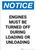 Notice: Turn Off Engines During Loading Unloading - Portrait Wall Sign